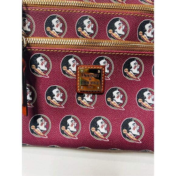 Dooney & Bourke Florida State Seminoles Triple Zip Crossbody Bag - Picture 5 of 9